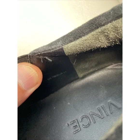 Vince Platform‎ Loafers Sneakers Shoes Womens Size 7US 37EU Black RET$250 - Picture 8 of 11